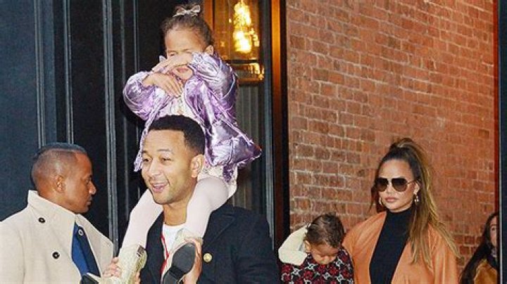 John Legend Uses Baby Carrier For Little Esti As He & Chrissy Teigen Take Kids To Venice