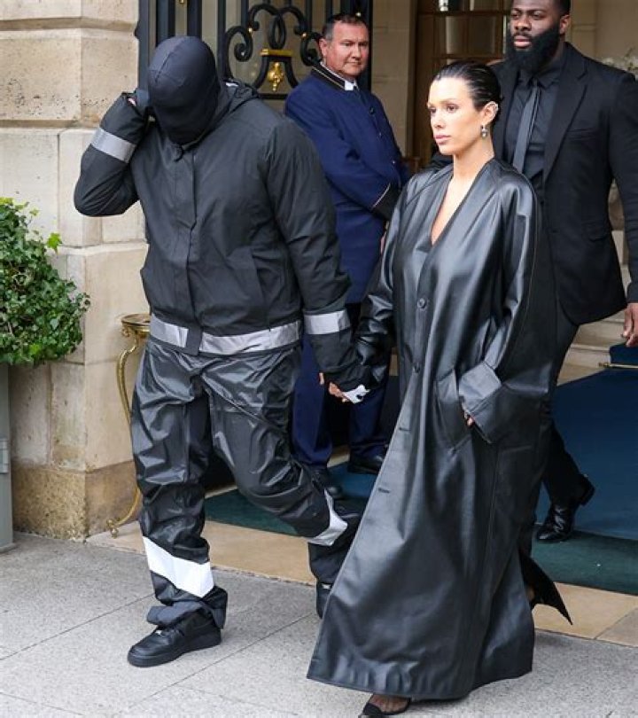 Kanye West’s Wife Bianca Censori Stuns in White Low Plunging V-Neck Dress