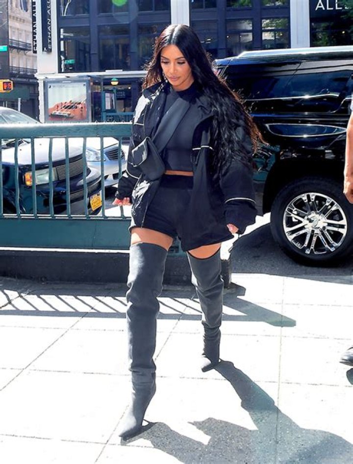 Kim Kardashian Rocks Thigh-High Boots For Dinner In NYC Amid Pete Davidson Romance Speculation