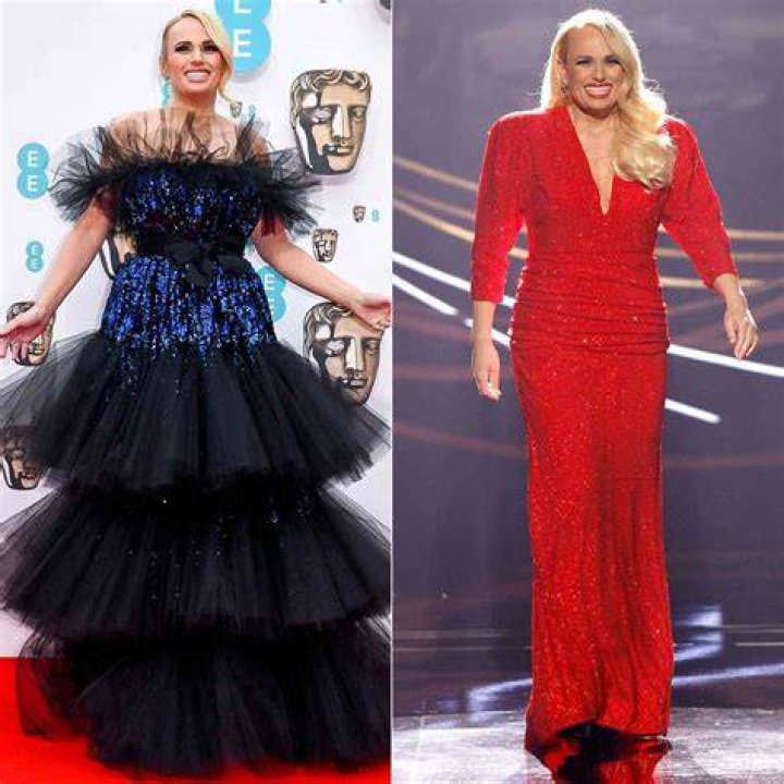 Rebel Wilson Dazzles In Black Tulle & Blue Sequin Dress For BAFTA Hosting Gig — Photos